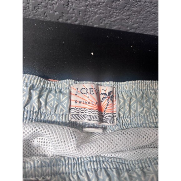 J.Crew Shorts Men's Sz Small Geometric Lined Mesh Drawstring - Picture 2 of 7